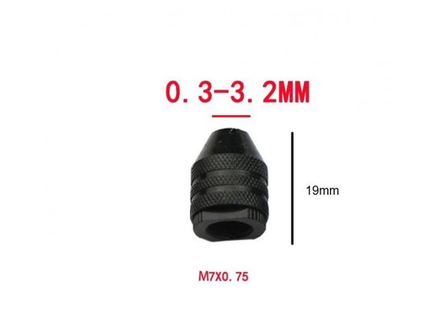 Mini Mandril Aperto Rápido p Microretífica Micro Retífica Dremel Séries 3000/4000 - 5/6