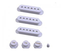 Kit Capa Knob P/ Captadores Potenciômetro e Ponteira de Alavanca Padrão Stratocaster