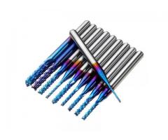 Fresa Raiada Broca CNC Router Bits - Kit com 10 Peças 0.8-3mm