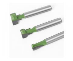 Fresa Trava Topo Rasgo Tipo T para Encaixe de Parafuso etc - Kit com 3 Peças