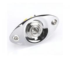 Jack Plate Oval Cromado Para Guitarra Elétrica Bluesmachinne - Imagem 5/5