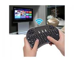 Mini Teclado Wireless Touchpad Sem Fio com Teclado Iluminado para Televisão TV Box etc