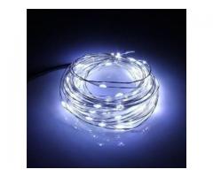 Luz de Fada 10 Metros Cabo USB - Cordão de LED Fio Iluminado - Decoração Quarto Sala Natal Ano Novo