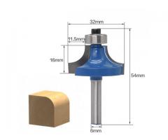 Fresa Modeladora com Rolamento - Fresa para Arredondar Cantos Haste de 6mm