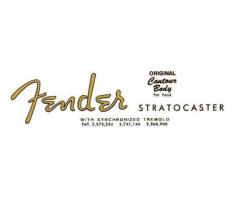 Adesivo Fender Decalc Guitarra Para Guitarra Decalque Fender Reposição