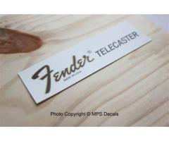 Adesivo Fender Decalc Guitarra Para Guitarra Decalque Fender Reposição