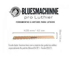 Régua Entalhada  Bluesmachinne pro Luthier Fender 25.5 / Gibson 24.75 - Imagem 5/6