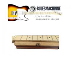 Apoio de Braço Guitarra para Entrastar Bluesmachinne Madeira e Cortiça Natural
